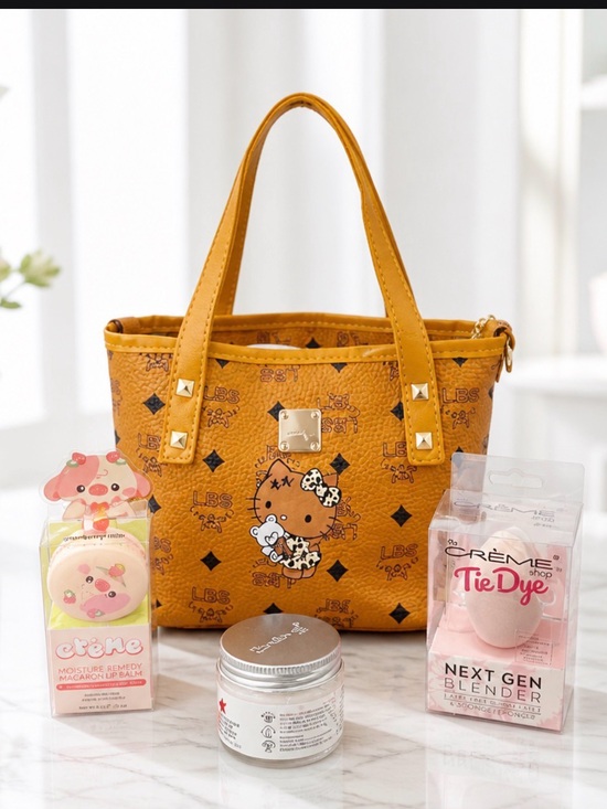 Hello Kitty Handbags - Hello Kitty Mustard Yellow Crossbody Tote Bag & Crème shop item NWT